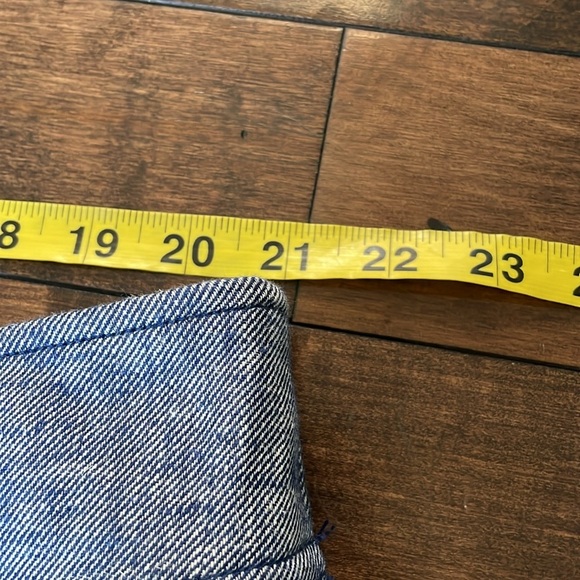 Lane Bryant Pull-On Chambray Linen Straight Leg Pant Blue Plus Size 24 Flowy NWT - Picture 9 of 14